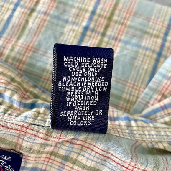 Roundtree & Yorke Collection Short Sleeve Button-Down Shirt Men's Large - Picture 7 of 7